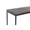 Black Contemporary Metal Console Table, 33" x 52"